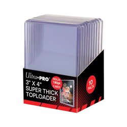 Ultra-Pro Toploader - 3" x 4" Super Thick (180pt) (10 pieces)