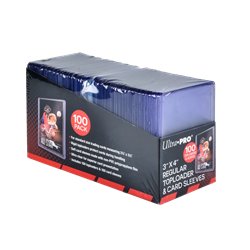 Ultra-Pro Toploader - 3" x 4" Regular Clear & Sleeves (100 pack)