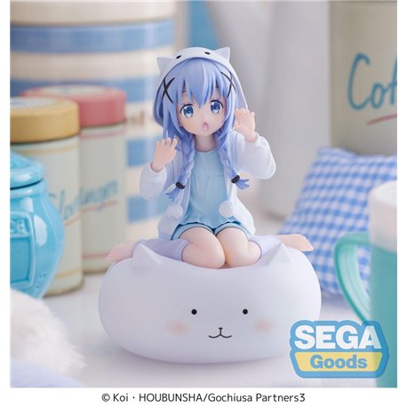 SEGA Goods - Is the Order a Rabbit Luminasta PVC Statue Rabbit House Tea Party: BLOOM Chino 14 cm (przedsprzedaż)