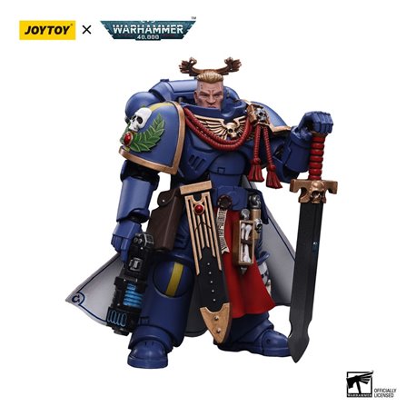 Warhammer 40k Action Figure 1/18 Ultramarines Primaris Captain with Power Sword and Plasma Pistol 12 cm (przedsprzedaż)