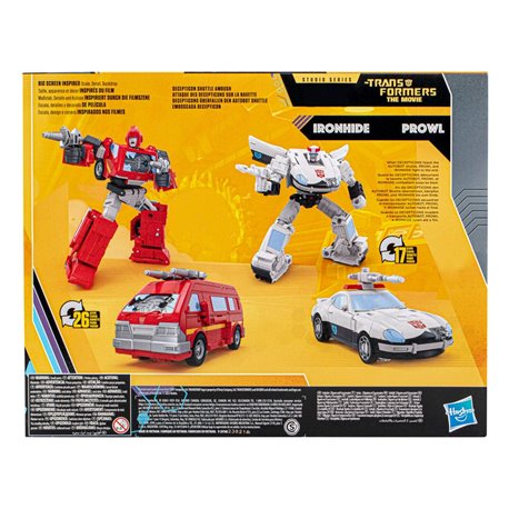 Transformers Buzzworthy Bumblebee Studio Series 2-Pack Voyager Class Ironhide & Deluxe Class Prowl (przedsprzedaż)