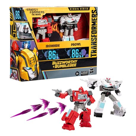 Transformers Buzzworthy Bumblebee Studio Series 2-Pack Voyager Class Ironhide & Deluxe Class Prowl (przedsprzedaż)