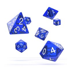 Oakie Doakie Dice RPG Set Translucent - Blue (7)