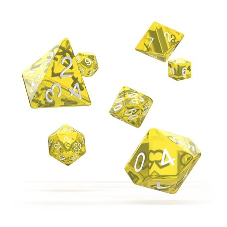 Oakie Doakie Dice RPG Set Translucent - Yellow (7)