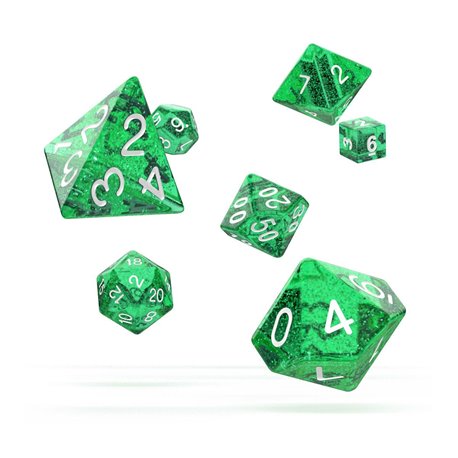 Oakie Doakie Dice RPG Set Speckled - Green (7)