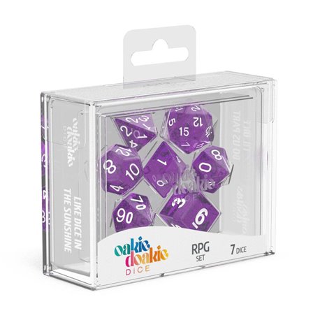 Oakie Doakie Dice RPG Set Speckled - Purple (7)