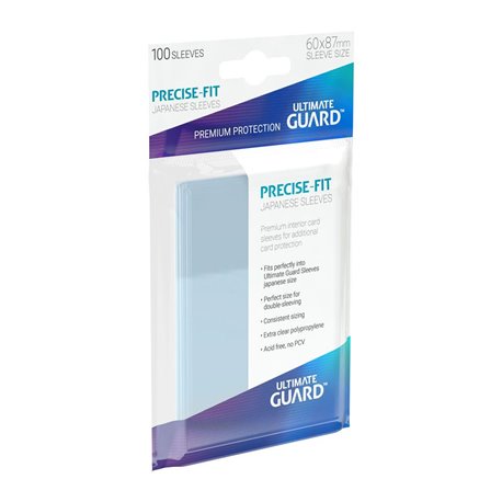 Ultimate Guard Precise-Fit Sleeves Japanese Size Transparent (100)