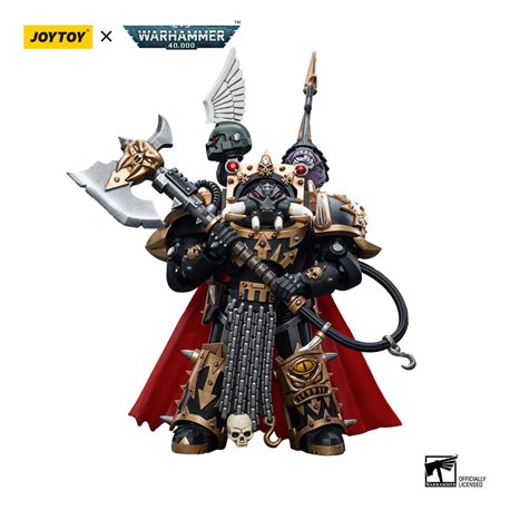 Warhammer 40k Action Figure 1/18 Chaos Space Marines Black Legion Chaos Lord in Terminator Armour 12 cm (przedsprzedaż)