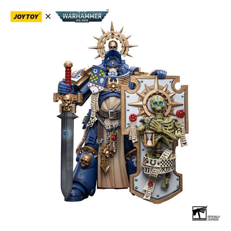 Warhammer 40k Action Figure 1/18 Ultramarines Primaris Captain with Relic Shield and Power Sword 12 cm (przedsprzedaż)