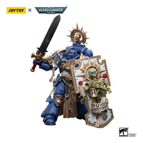 Warhammer 40k Action Figure 1/18 Ultramarines Primaris Captain with Relic Shield and Power Sword 12 cm (przedsprzedaż)