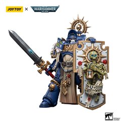 Warhammer 40k Action Figure 1/18 Ultramarines Primaris Captain with Relic Shield and Power Sword 12 cm (przedsprzedaż)