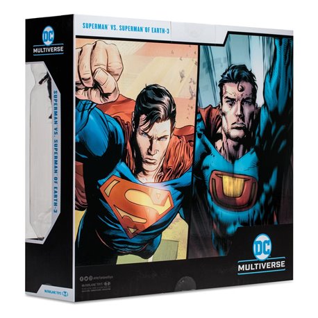 DC Multiverse Multipack Action Figure Superman vs Superman of Earth-3 (Gold Label) 18 cm (przedsprzedaż)