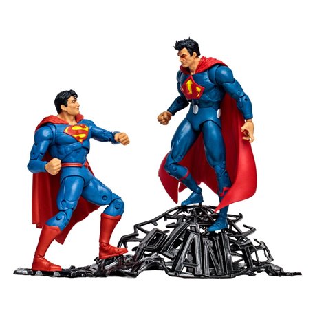 DC Multiverse Multipack Action Figure Superman vs Superman of Earth-3 (Gold Label) 18 cm (przedsprzedaż)