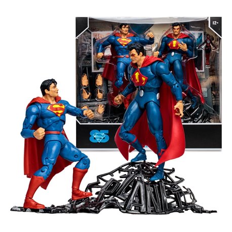 DC Multiverse Multipack Action Figure Superman vs Superman of Earth-3 (Gold Label) 18 cm (przedsprzedaż)