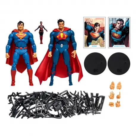 DC Multiverse Multipack Action Figure Superman vs Superman of Earth-3 (Gold Label) 18 cm (przedsprzedaż)