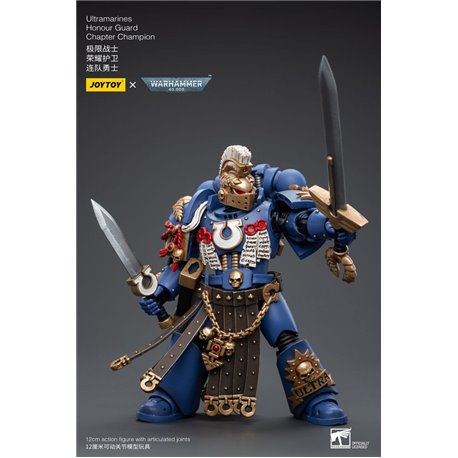 Warhammer 40k Action Figure 1/18 Ultramarines Honour Guard Chapter Champion 12 cm (przedsprzedaż)