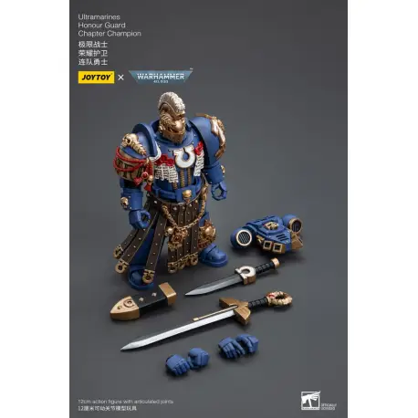 Warhammer 40k Action Figure 1/18 Ultramarines Honour Guard Chapter Champion 12 cm (przedsprzedaż)