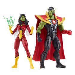 Avengers Marvel Legends Action Figures Skrull Queen & Super-Skrull 15 cm (przedsprzedaż)