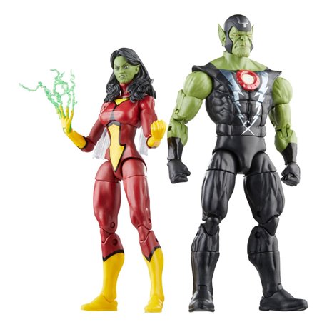 Avengers Marvel Legends Action Figures Skrull Queen & Super-Skrull 15 cm (przedsprzedaż)