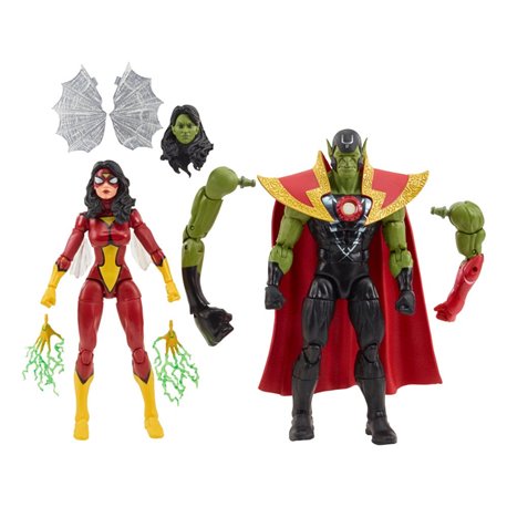 Avengers Marvel Legends Action Figures Skrull Queen & Super-Skrull 15 cm (przedsprzedaż)