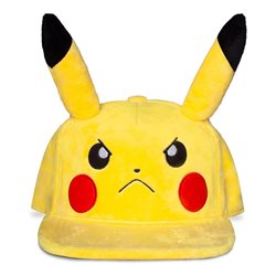 Czapka - Pokemon - Pluszowy Pikachu (zły) (przedsprzedaż)