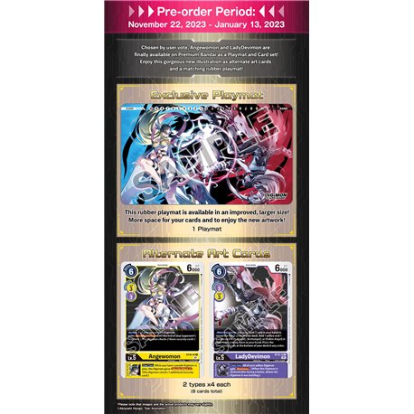 Digimon Card Game - Tamer Goods Set Angewomon & LadyDevimon PB14