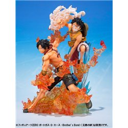 One Piece FiguartsZERO PVC Statue Monkey D. Luffy Brother's Bond 19 cm (przedsprzedaż)