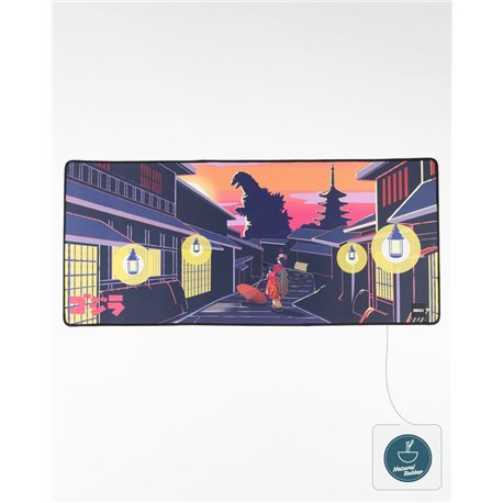 Godzilla Oversized Mousepad Japanese Godzilla Skyline (przedsprzedaż)