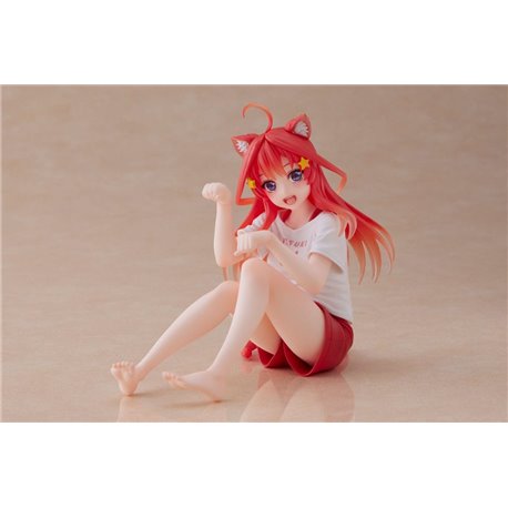 The Quintessential Quintuplets PVC Statue Desktop Itsuki Nakano Newley Written Cat Roomwear Ver. (przedsprzedaż)