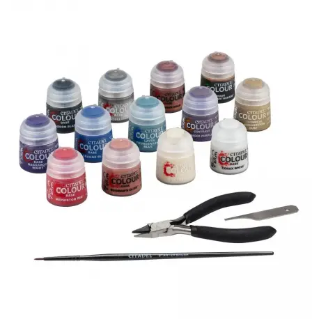 Warhammer 40k Paints + Tools Set