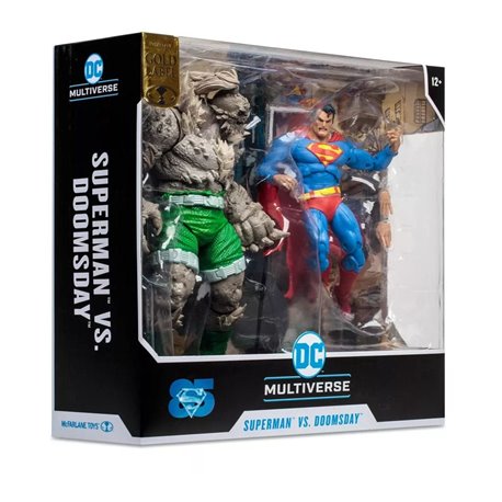 DC Multiverse Action Figures Superman vs Doomsday (Gold Label) 18 cm (przedsprzedaż)