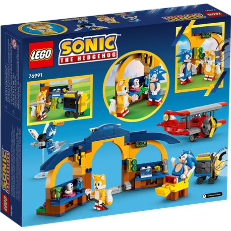 LEGO 76991 Sonic the Hedgehog Tails z warsztatem i samolot Tornado