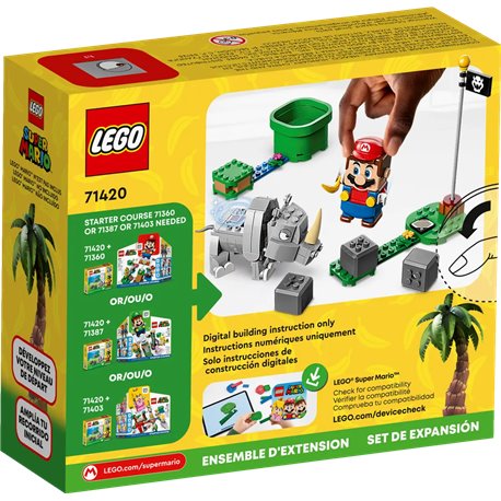 LEGO 71420 Super Mario Nosorożec Rambi zestaw rozszerzający