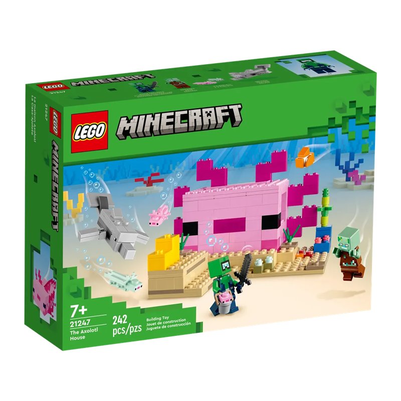 LEGO 21247 Minecraft Dom aksolotla