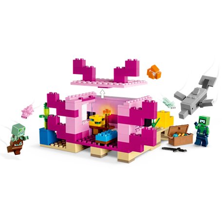 LEGO 21247 Minecraft Dom aksolotla