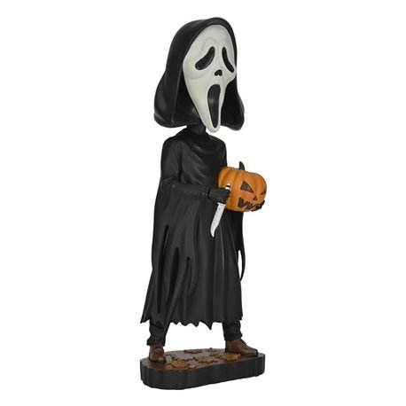 Scream Head Knocker Bobble-Head Ghost Face with Pumpkin 20 cm (przedsprzedaż)