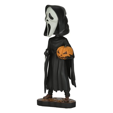 Scream Head Knocker Bobble-Head Ghost Face with Pumpkin 20 cm (przedsprzedaż)