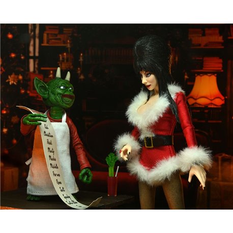 Elvira, Mistress of the Dark Clothed Action Figure Very Scary Xmas Elvira 20 cm (przedsprzedaż)