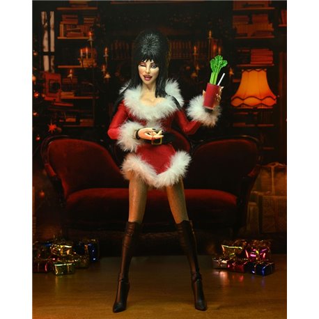 Elvira, Mistress of the Dark Clothed Action Figure Very Scary Xmas Elvira 20 cm (przedsprzedaż)