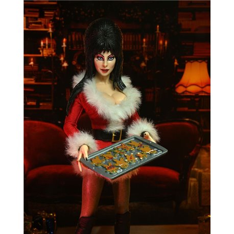 Elvira, Mistress of the Dark Clothed Action Figure Very Scary Xmas Elvira 20 cm (przedsprzedaż)