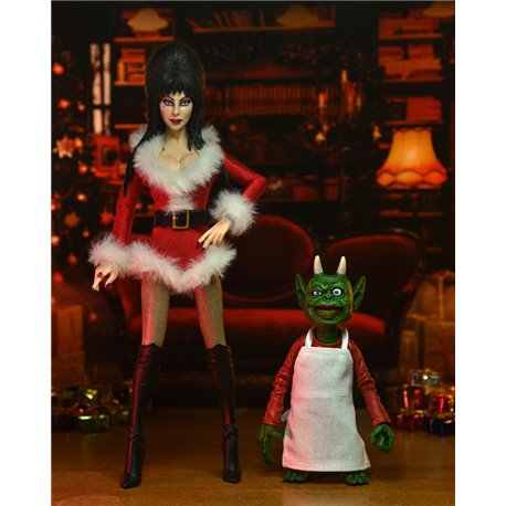 Elvira, Mistress of the Dark Clothed Action Figure Very Scary Xmas Elvira 20 cm (przedsprzedaż)