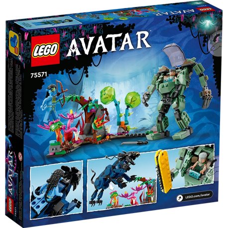 LEGO Avatar 75571 Neytiri i Thanator kontra Quaritch w kombinezonie PZM