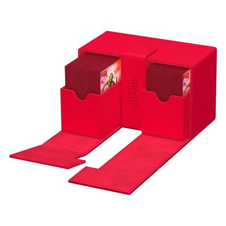 Ultimate Guard Twin Flip`n`Tray 160+ XenoSkin Monocolor Red (przedsprzedaż)