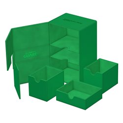 Ultimate Guard Twin Flip`n`Tray 160+ XenoSkin Monocolor Green (przedsprzedaż)