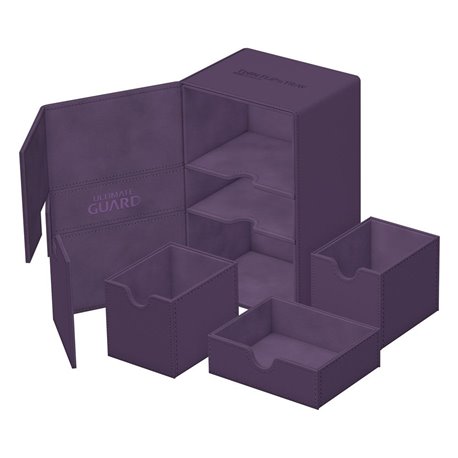 Ultimate Guard Twin Flip`n`Tray 160+ XenoSkin Monocolor Purple (przedsprzedaż)