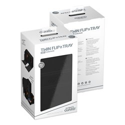 Ultimate Guard Twin Flip`n`Tray 200+ XenoSkin Monocolor Black (przedsprzedaż)