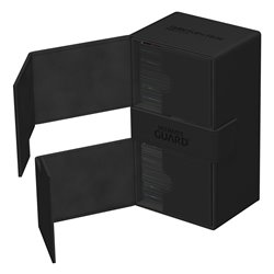 Ultimate Guard Twin Flip`n`Tray 200+ XenoSkin Monocolor Black (przedsprzedaż)