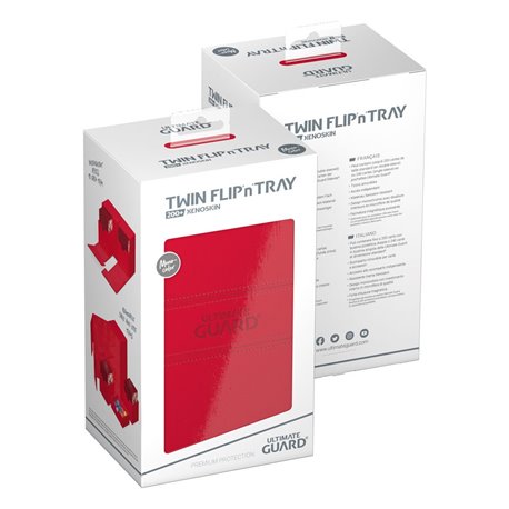 Ultimate Guard Twin Flip`n`Tray 200+ XenoSkin Monocolor Red (przedsprzedaż)