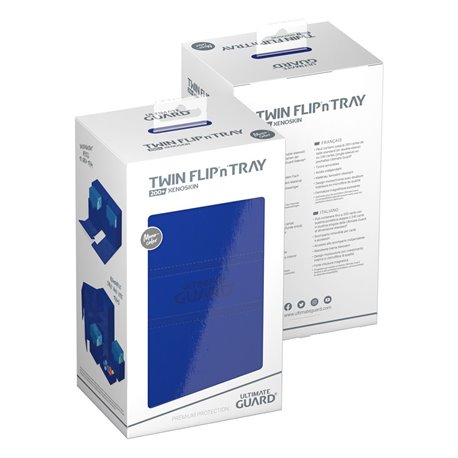 Ultimate Guard Twin Flip`n`Tray 200+ XenoSkin Monocolor Blue (przedsprzedaż)