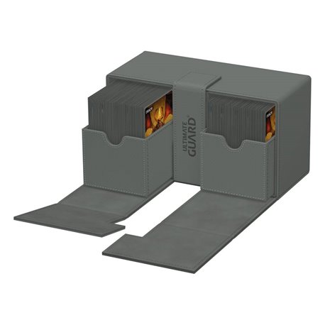 Ultimate Guard Twin Flip`n`Tray 200+ XenoSkin Monocolor Grey (przedsprzedaż)